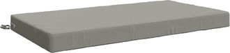 vidaXL Almohada Para El Asiento Soest 100% Poli&eacute;ster Gris Vidaxl