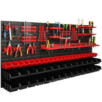 OEM Pannello Portautensili Da Officina 172x78 Cm + 50 Vassoi