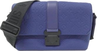 Louis Vuitton Blue Nuit Leather Shoulder Bag (Pre-Owned)
