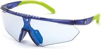 Adidas Sport SP0027 91X Mens Sunglasses Blue Size 146