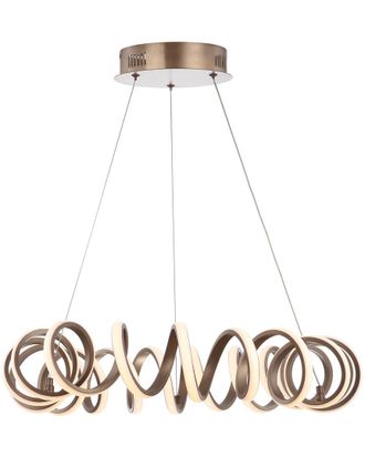 Jonathan Y Designs Designs Cursive 24in Adjustable Spiral Integrated LED Chandelier Ceiling Light