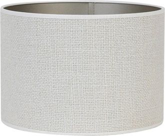 Light & Living Pantalla De L&aacute;mpara - Saverna - Blanco - Textil - Light&living