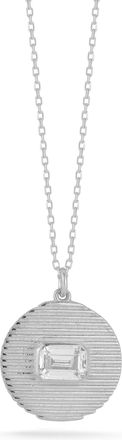Glaze Jewelry Sterling Silver Vintage Circle Necklace