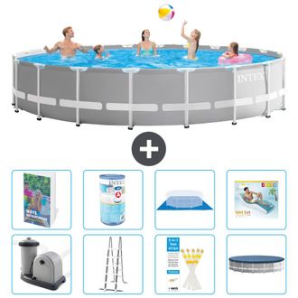 Intex Piscina Prism Frame Redonda - 610x132 Cm - 9-piezas S635
