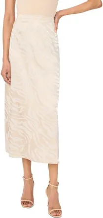 Vince Camuto Satin Maxi Skirt in Birch at Nordstrom, Size 0
