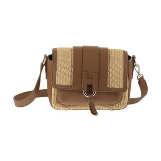 Hogan Tassen, Dames, Beige, ONE Size, Leer, Trendy Flap Bag
