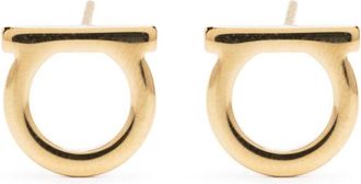 Ferragamo Golden Gancini Earrings