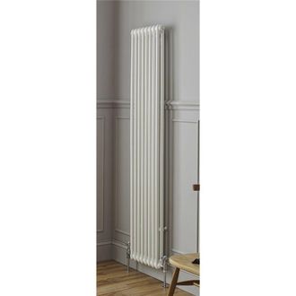Clifton White Vertical Radiator with 2 Columns 1500mm (H) x 425mm (W)