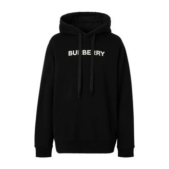 Burberry Hoodies, male, Black, Size: 2XL Ansdell Logo-Print Hoodie