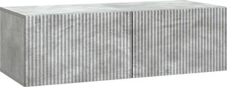 vidaXL Mueble Para Tv De Pared 98 X 41 X 30 Cm Gris Hormig&oacute;n Vidaxl