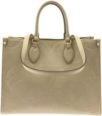 Louis Vuitton Pre-owned Vintage Handbag - Dames - Vintage Handtas - Beige - ONE Size - Leer - Vintage