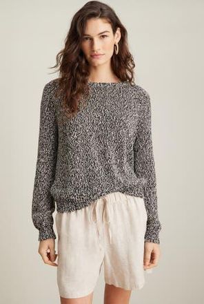 Nordstrom Raglan Sweater in Black- Beige Marl at Nordstrom Rack, Size Xx-Large
