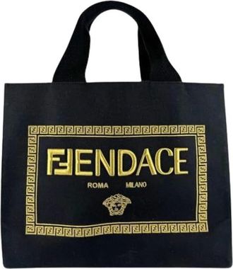 Fendi Pre-owned Tote Bags, unisex, Black, Size: ONE SIZE Pre-owned Vintage Tote Bag