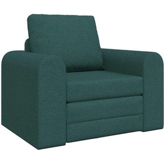 vidaXL Sof&aacute; Cama Verde Oscuro 98 X 71 X 83 Cm Tela Vidaxl