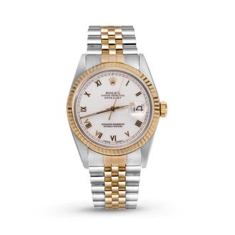 Rolex Pre-owned Rolex Datejust Automatic Chronometer White Dial Unisex Watch 16233 WRJ