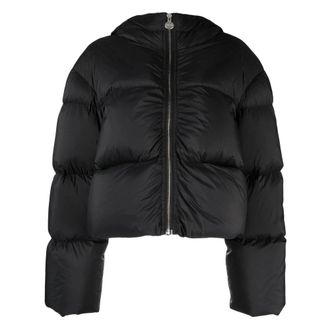 Ienki Ienki Ienki Ienki, Jassen, Dames, Zwart, XS, Nylon, Cropped Puffer Jacket
