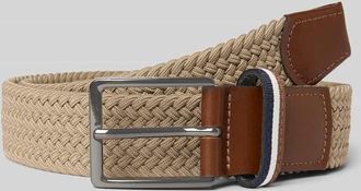 Bugatti G&uuml;rtel in Flecht-Optik mit Dornschlie&szlig;e in Beige, Gr&ouml;&szlig;e 100