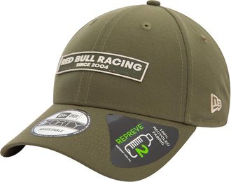 New Era Red Bull Racing F1 Wordmark 9Forty Baseball Cap - Olive Green - Official Merchandise