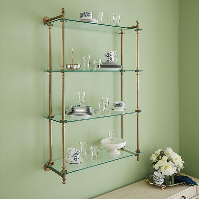 Marloe Shelf - Glass Shelves - Ballard Designs