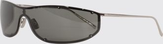 Saint Laurent Occhiali da sole a mascherina in metallo con lenti in nylon