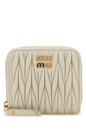 Miu Miu White Nappa Leather Wallet