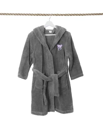 Linum Home Textiles Kids Super Plush Double Brushed Hooded Bathrobe