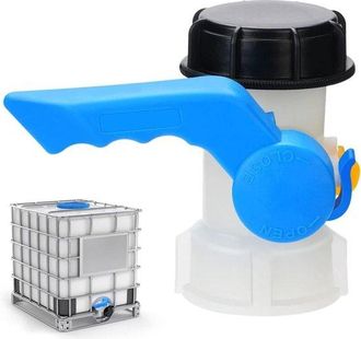 OEM Tapa De Dep&oacute;sito De Pl&aacute;stico De 1000 L - Adaptador Ibc De 60 Mm S60x6, Adaptador Universal Para Dep&oacute;sito De 1000 Litros