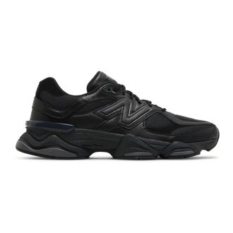 New Balance Sneakers, male, Black, Size: 4 1/2 US 9060 Leather Sneaker