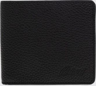 Brioni Grained Calfskin Bifold Wallet with Eight Card Slots