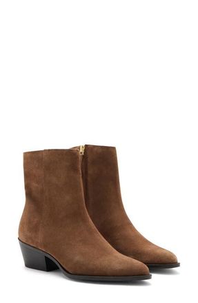 Mango Suede Bootie in Medium Brown at Nordstrom, Size 7.5Us