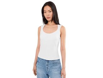Liverpool L.A. Petite Sleeveless Built In Bra Knit Top Womens Clothing Cream : PXL, Elastane/Viscose