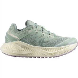 Salomon Womens Aero Glide 3 Grvl Running Shoes In Sea Foam/vanilla Ice/nirvana