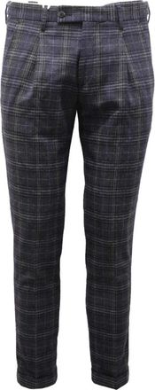 Michael Coal Wollen Blend Broek Capri Stijl - Heren - Slim Fit Broeken - Grijs - W31 - Wol - Broeken