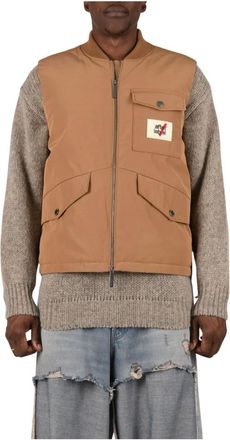 Afterlabel Gilet Kobuk - - Jackets - Uomo - Marrone - 2XL