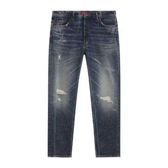 HUGO BOSS Hugo Heren 634 Taps toelopende jeans (Marine)