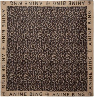 Anine Bing Eliza Sarong - Dames - Zijden sjaals - Beige - ONE Size - Katoen - Accessoires