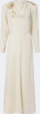 Isabel Marant Samsha embellished crepe maxi dress