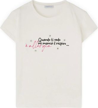 Motivi Tops, Dames, Wit, M, Katoen, T-Shirts
