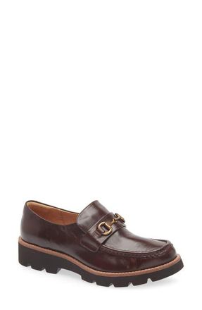 S&ouml;fft Prewitt Horsebit Loafer in Chocolate at Nordstrom, Size 9.5
