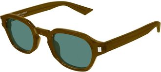 Saint Laurent SL 946 Zonnebril - Heren - Zonnebrillen - Bruin - 46 MM - Accessoires