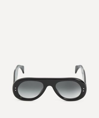 Ymc You Must Create Mens Tomba Aviator Sunglasses Black