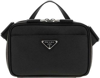 Prada Black Logo Mini Crossbody Bag