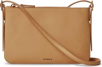 Shinola Small Bixby Accordion Leather Crossbody Bag in Honey at Nordstrom