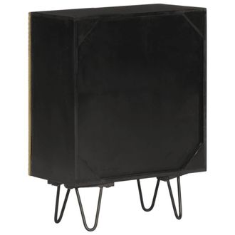 Berkfield Home Sideboard 55x30x75 cm Solid Wood Mango in Gold | Size: 55 x 30 x 75 cm