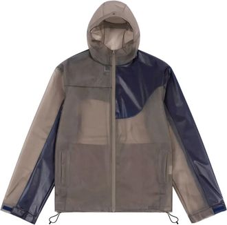 Dime Giacca con design a inserti e cappuccio - Grigio