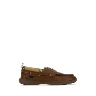 Burberry Sailor Shoes, male, Brown, Size: 9 1/2 US Leather Boat Shoes