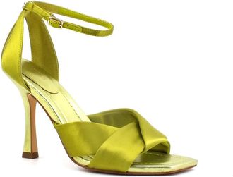 Guess Sandalen met hoge hak - Dames - Sandalen met hakken - Groen - 40 EU - Leer - Schoenen