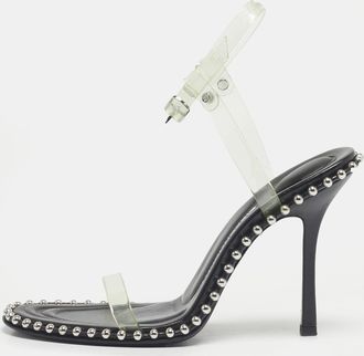 Alexander Wang Green Pvc Nova Ankle Strap Sandals