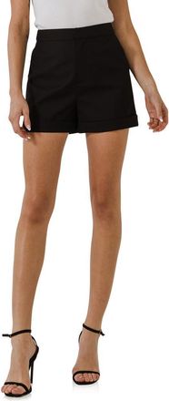 endless rose Tailored High Waist Shorts in Black at Nordstrom, Size Small