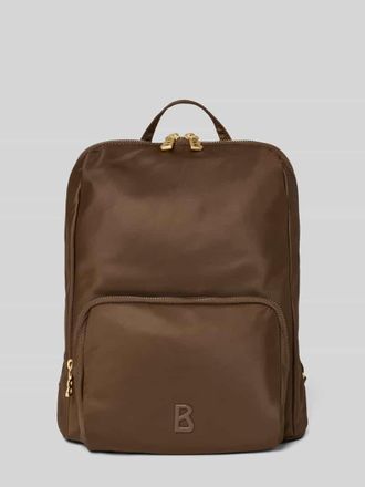 Bogner Rucksack mit Logo-Applikation Modell Maxi in Dunkelbraun, Größe 1